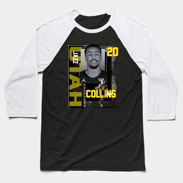 Utah Jazz John Collins 20 Baseball T-Shirt by today.i.am.sad